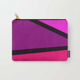 Red corner Carry-All Pouch | Black, Geometric, Abstractgeometric, Purple, Digital, Minimalabstract, Violette, Minimal, Red, Graphicdesign 