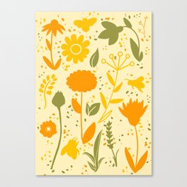Bee Filled Field Canvas Print