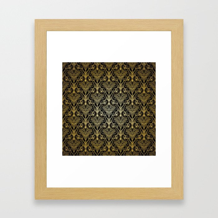 Lace elegant vintage pattern Framed Art Print