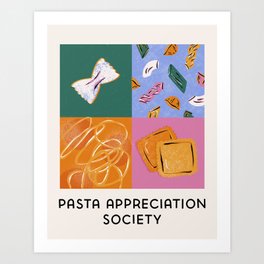 Pasta Appreciation Society Art Print
