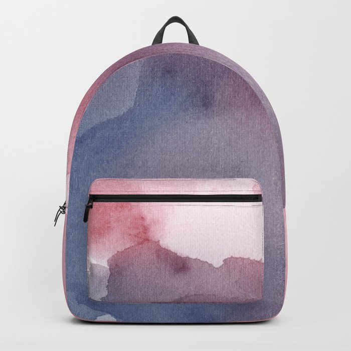 navy blue pink backpack