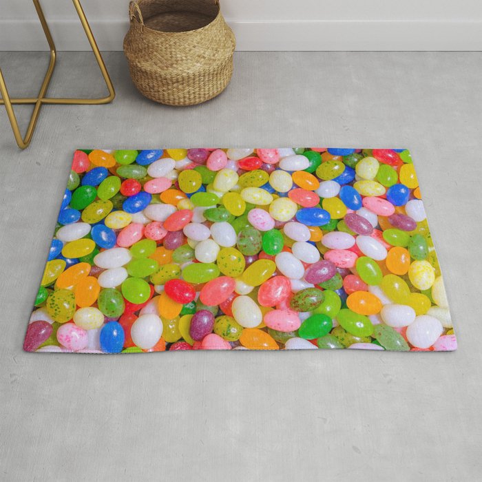 Gourmet Jelly Beans Colorful Candy Photograph Rug