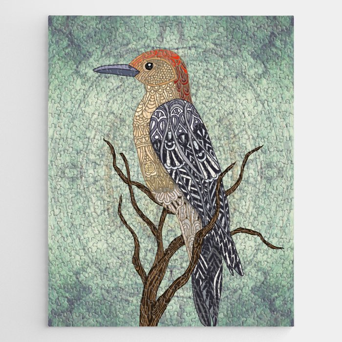 Woodpecker Jigsaw Puzzle by ArtLovePassion Society6