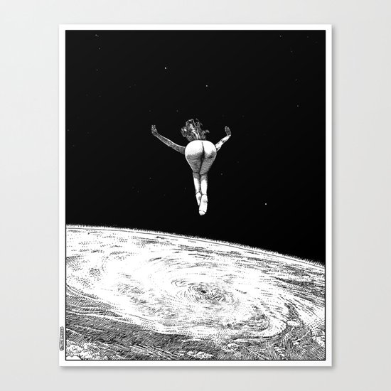 asc 579 - Le vertige (Gaze into the abyss) Canvas Print