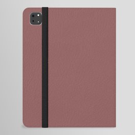 Dark Dusty Red Solid Color Pairs PPG Barn Door PPG1055-6 - All One Single Shade Hue Colour iPad Folio Case