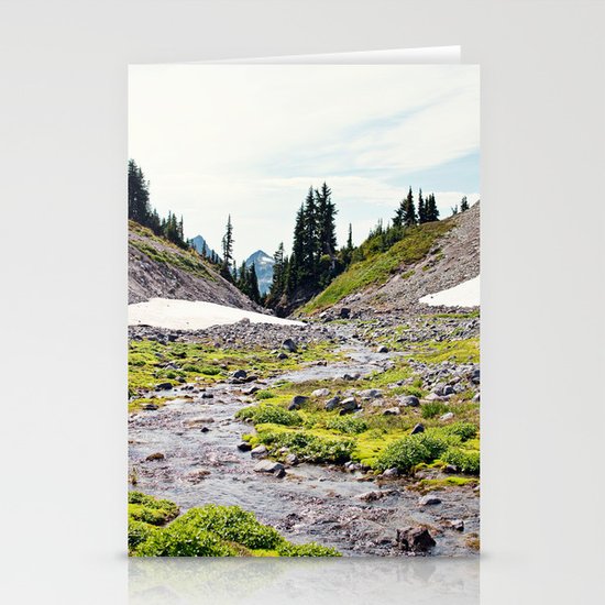 Mountain Stream Stationery Cards