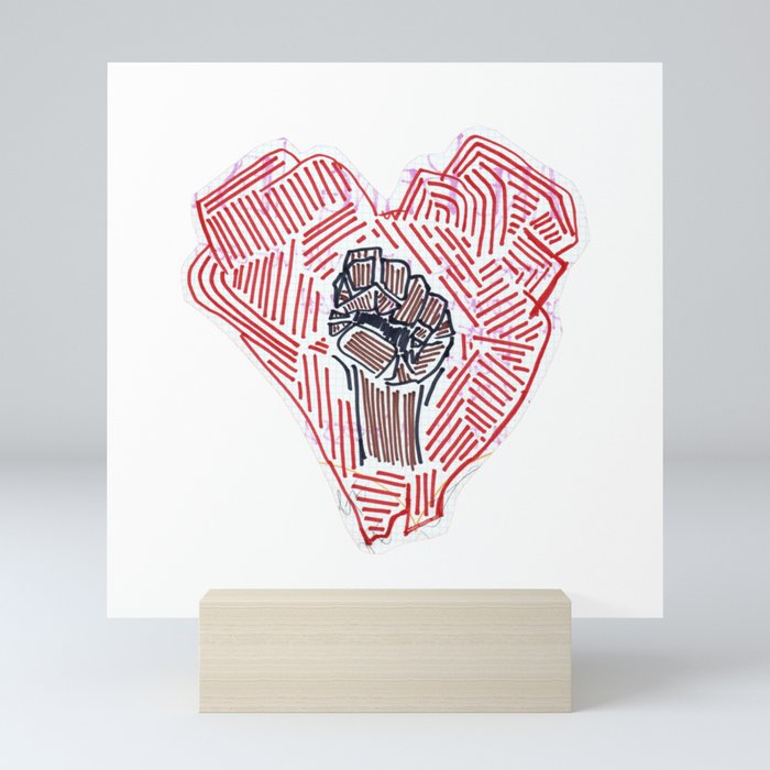 Untitled (Heart Fist) Mini Art Print