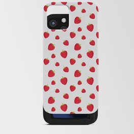 Red Strawberry Love Pattern iPhone Card Case
