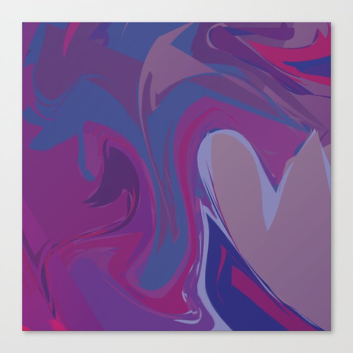 Purple marble texture. Canvas Print