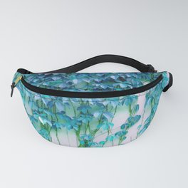 Average Absence, Botanical Minimal Nature Creepers Plants, Tropical Watercolor Bohemian Painting Fanny Pack