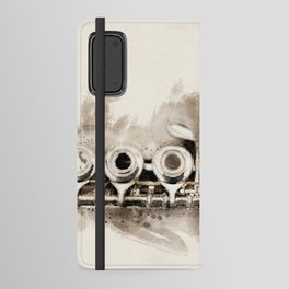 Flute on nature background Android Wallet Case