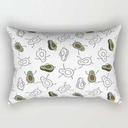 Fun foodies avocados 6 Rectangular Pillow