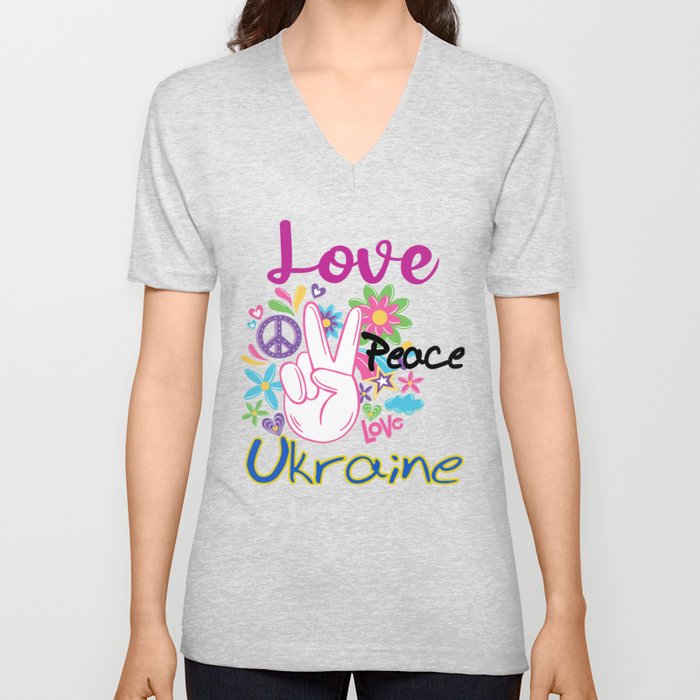 Help Ukraine Freedom V Neck T Shirt