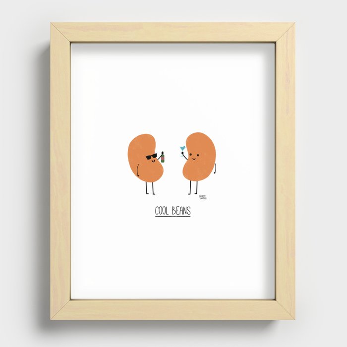 Cool Beans Recessed Framed Print
