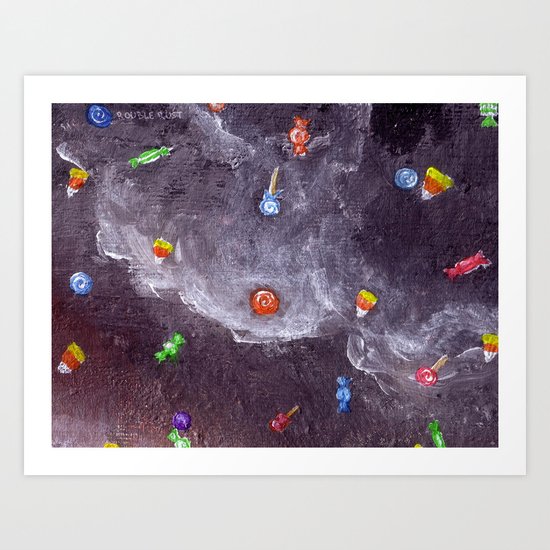 Candy Rain Art Print