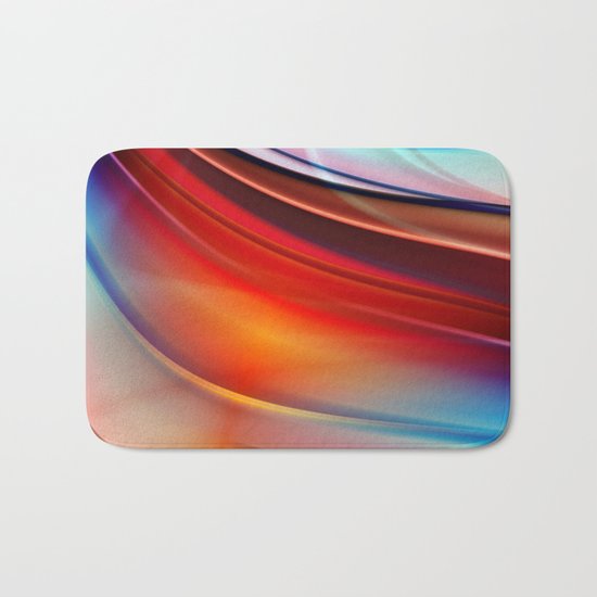 glowing Waves Bath Mat