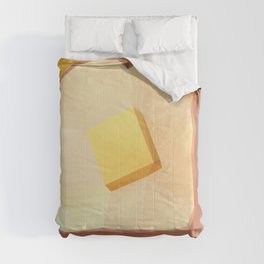 Toast with Butter polygon art Comforter