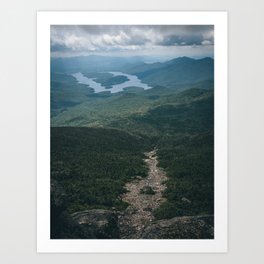 Lake Placid from Whiteface Mountain Art Print