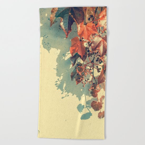 Grapes of Autumn Beach Towel