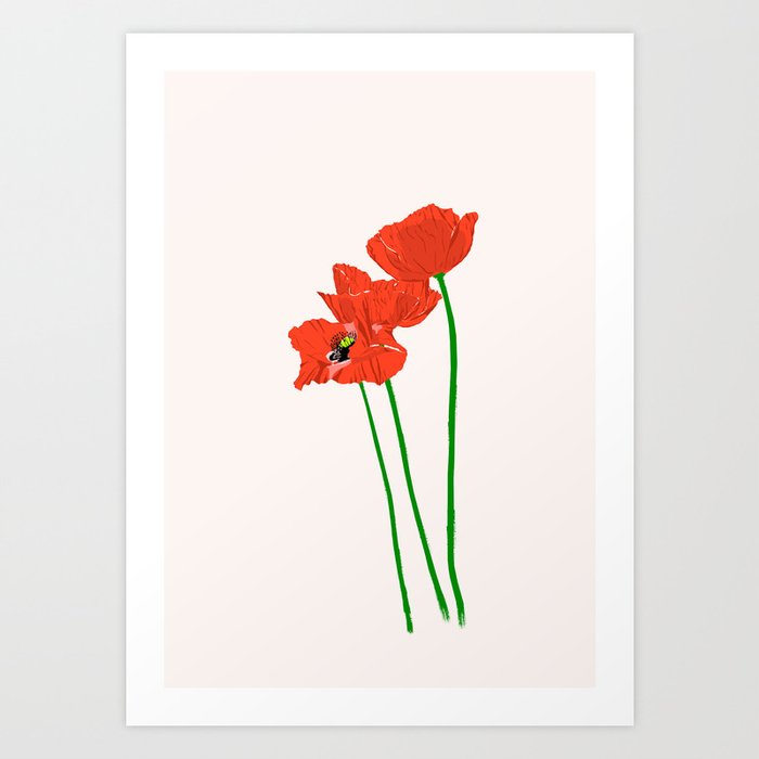 Lovely Poppies Art Print