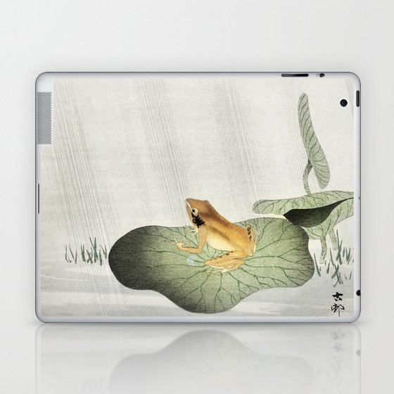 Frog On Lotus Leaf  Laptop & iPad Skin