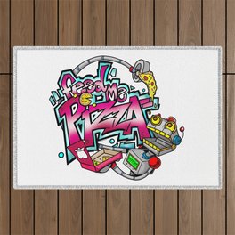 Feed Me Pizza Outdoor Rug