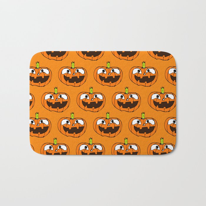 Halloween Pumpkin Background 14 Bath Mat