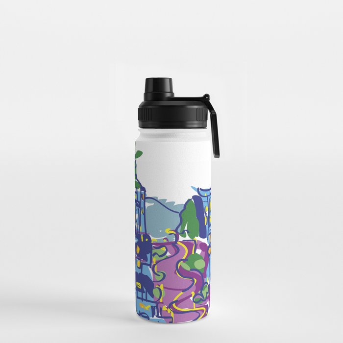 Lombard Street Abstract Water Bottle