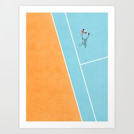 Tennis Court Colors  Art Print