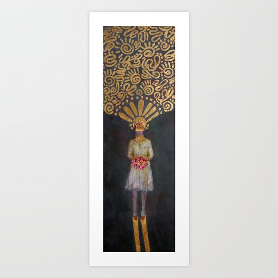 Flower Girl Art Print
