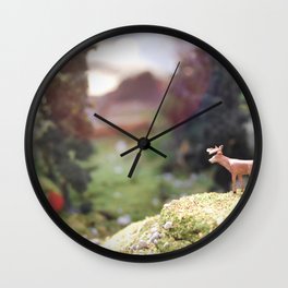 Temporary Happiness part 1 deer Wall Clock