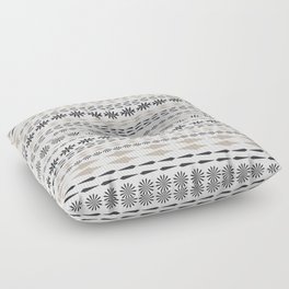Nordic winter pattern Floor Pillow