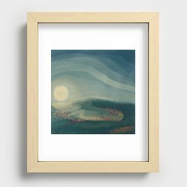 Moonlight On A Meadow  Recessed Framed Print