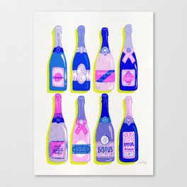 French Champagne Collection – Indigo Canvas Print