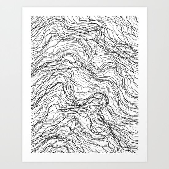 Black veins Art Print
