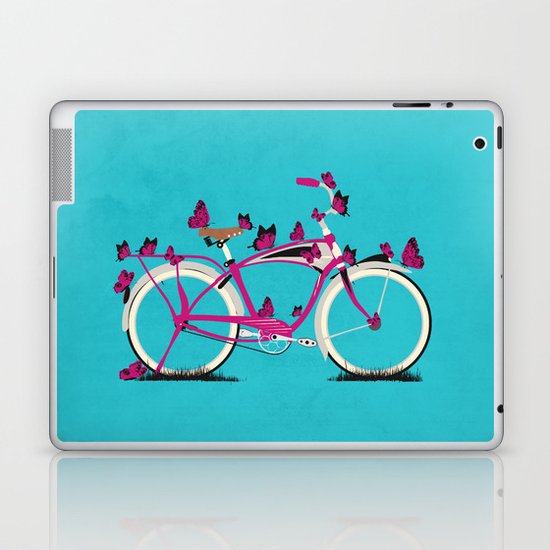 Butterfly Bicycle Laptop & iPad Skin