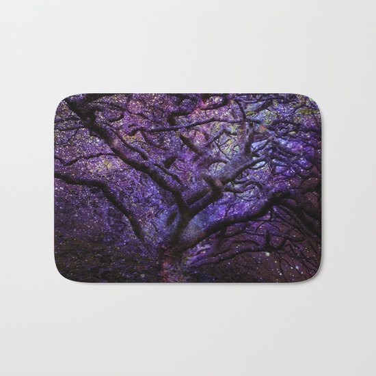 Mystic Tree of Knowledge Purple Bath Mat