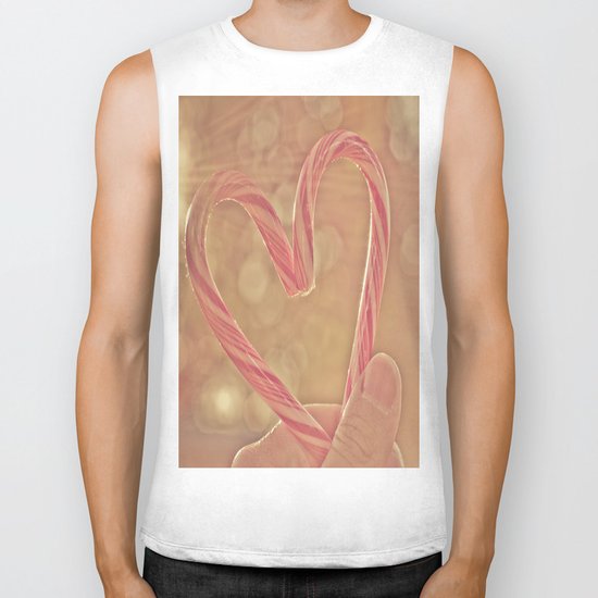 I Heart Xmas Biker Tank