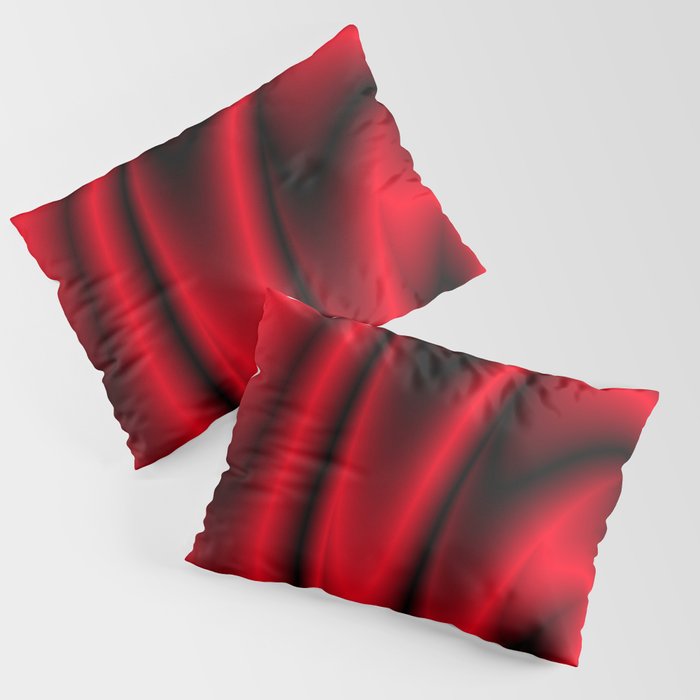 RED VELVET SWIRL. Pillow Sham