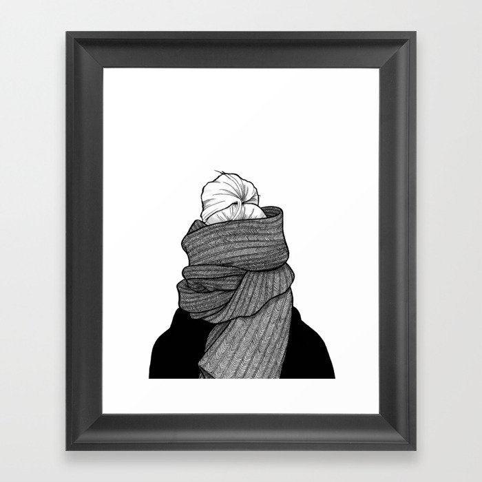 Cold as Ice Framed Art Print