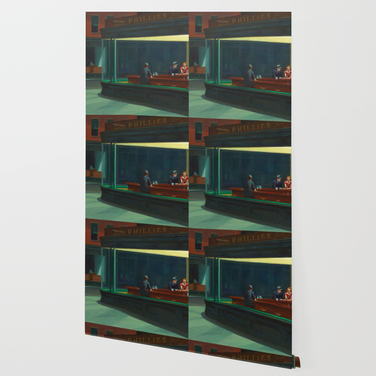 Nighthawks By Edward Hopper Wallpaper By Colorfuldesigns Society6 Nighthawks ultra hd desktop background wallpaper for 4k. society6