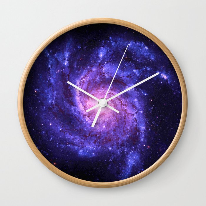 the Spiral space dust galaxy Wall Clock
