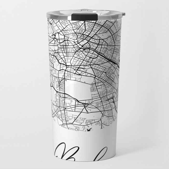 Berlin map coordinates Travel Mug