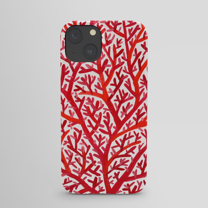Red Fan Coral iPhone Case