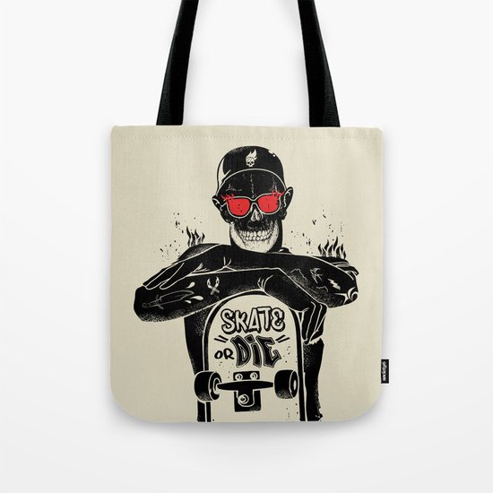 SKATE OR DIE Tote Bag