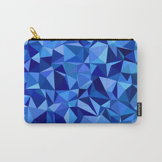 Blue tile mosaic Carry-All Pouch