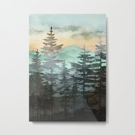 Pine Trees Metal Print