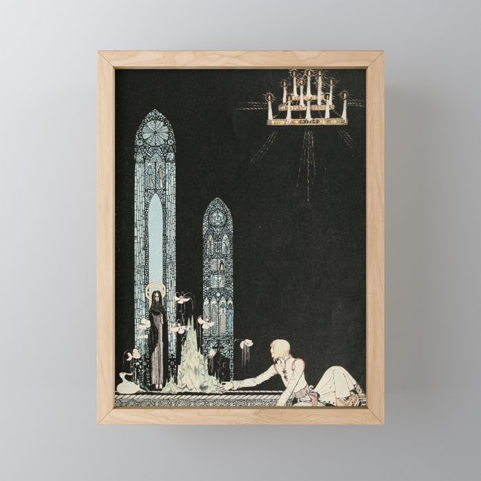 Art by Kay Nielsen from "East of the Sun and West of the Moon" (1914) Framed Mini Art Print