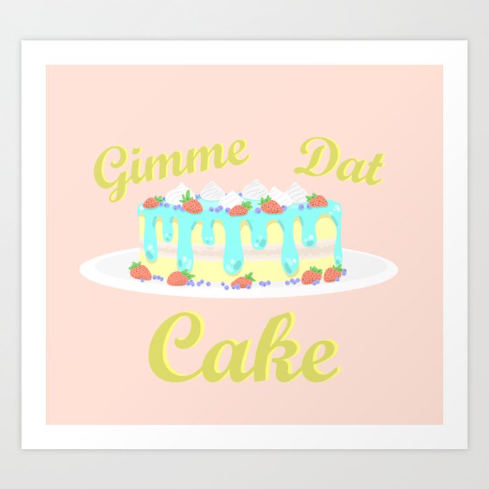 Cake Art Print