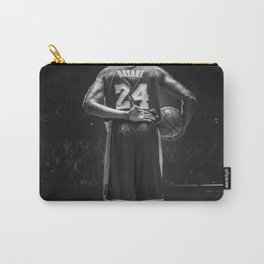 kobe#bryant black white Carry-All Pouch | Graphicdesign, Vector, Typography, Abstract, Figurative, Concept, Digital, Basketball, Illustration, Black And White 